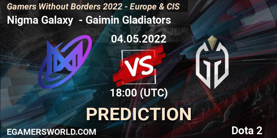 Nigma Galaxy vs Gaimin Gladiators: Betting TIp, Match Prediction. 04.05.22. Dota 2, Gamers Without Borders 2022 - Europe & CIS