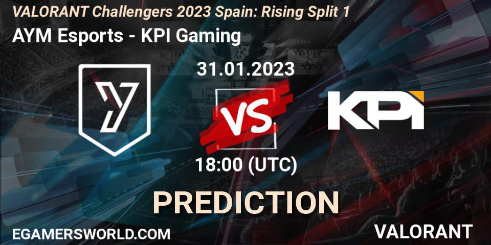 AYM Esports vs KPI Gaming: Betting TIp, Match Prediction. 31.01.23. VALORANT, VALORANT Challengers 2023 Spain: Rising Split 1