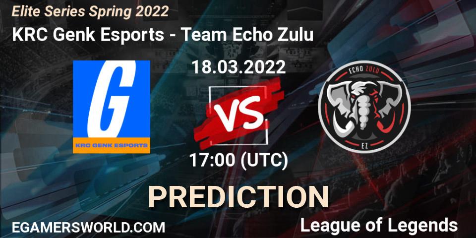 KRC Genk Esports vs Team Echo Zulu: Betting TIp, Match Prediction. 18.03.22. LoL, Elite Series Spring 2022