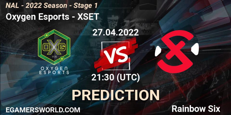 Oxygen Esports vs XSET: Betting TIp, Match Prediction. 27.04.2022 at 21:30. Rainbow Six, NAL - Season 2022 - Stage 1