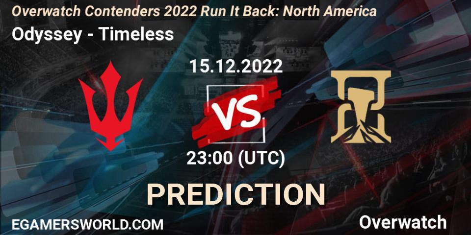 Odyssey vs Timeless: Betting TIp, Match Prediction. 15.12.22. Overwatch, Overwatch Contenders 2022 Run It Back: North America