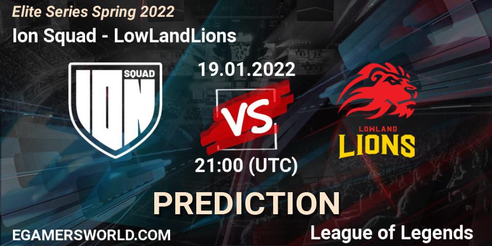 Ion Squad vs LowLandLions: Betting TIp, Match Prediction. 19.01.2022 at 21:00. LoL, Elite Series Spring 2022