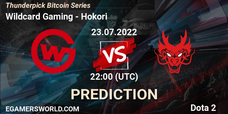 Wildcard Gaming vs Hokori: Betting TIp, Match Prediction. 23.07.22. Dota 2, Thunderpick Bitcoin Series