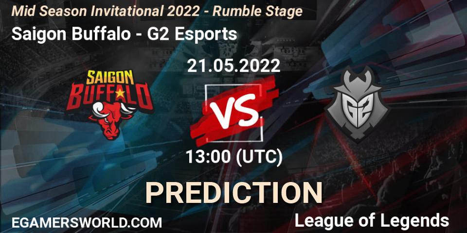 Saigon Buffalo vs G2 Esports: Betting TIp, Match Prediction. 21.05.22. LoL, Mid Season Invitational 2022 - Rumble Stage