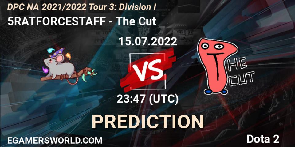 5RATFORCESTAFF vs The Cut: Betting TIp, Match Prediction. 15.07.22. Dota 2, DPC NA 2021/2022 Tour 3: Division I