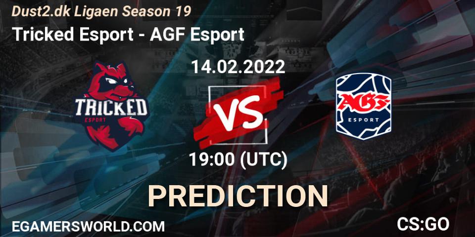 Tricked Esport vs AGF Esport: Betting TIp, Match Prediction. 14.02.2022 at 19:00. Counter-Strike (CS2), Dust2.dk Ligaen Season 19
