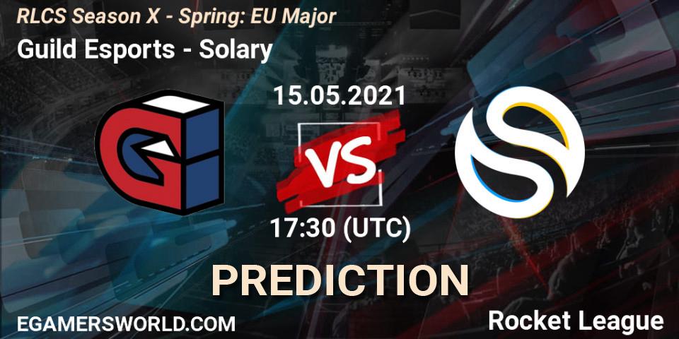 Guild Esports vs Solary: Betting TIp, Match Prediction. 15.05.2021 at 17:30. Rocket League, RLCS Season X - Spring: EU Major