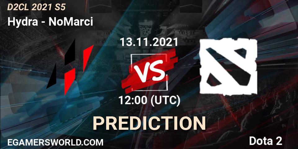 Hydra vs NoMarci: Betting TIp, Match Prediction. 13.11.2021 at 12:01. Dota 2, Dota 2 Champions League 2021 Season 5