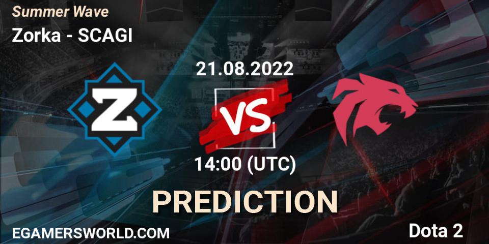 Zorka vs SCAGI: Betting TIp, Match Prediction. 18.08.2022 at 14:07. Dota 2, Summer Wave