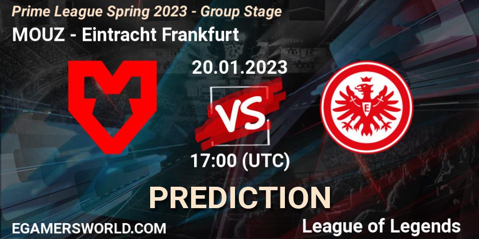 MOUZ vs Eintracht Frankfurt: Betting TIp, Match Prediction. 20.01.23. LoL, Prime League Spring 2023 - Group Stage