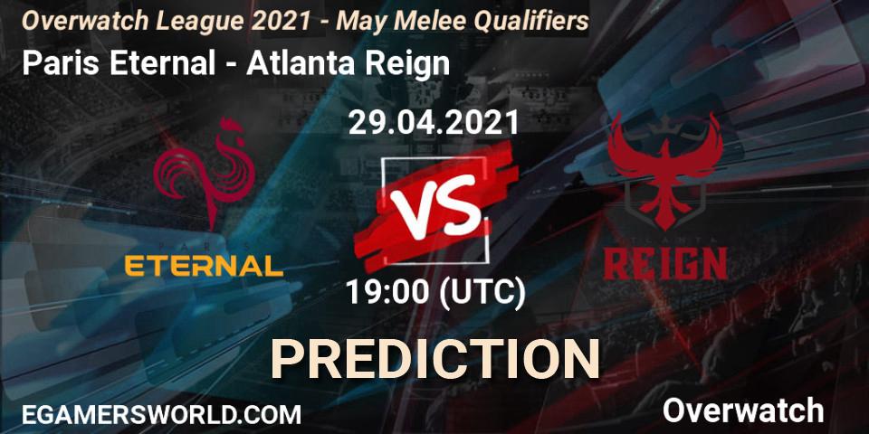 Paris Eternal vs Atlanta Reign: Betting TIp, Match Prediction. 29.04.21. Overwatch, Overwatch League 2021 - May Melee Qualifiers