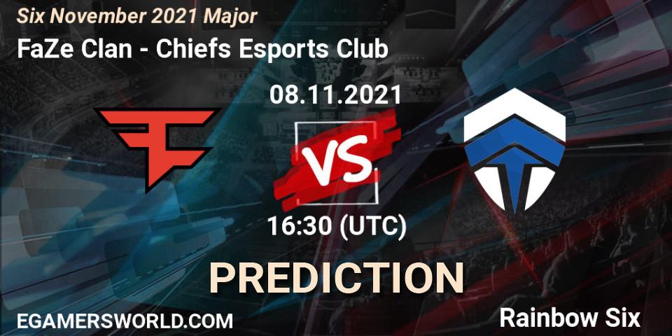 Chiefs Esports Club vs FaZe Clan: Betting TIp, Match Prediction. 10.11.2021 at 10:30. Rainbow Six, Six Sweden Major 2021