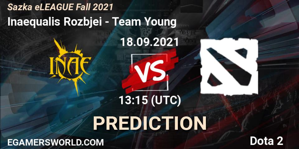 Inaequalis Rozbíječi vs Team Young: Betting TIp, Match Prediction. 18.09.2021 at 13:30. Dota 2, Sazka eLEAGUE Fall 2021