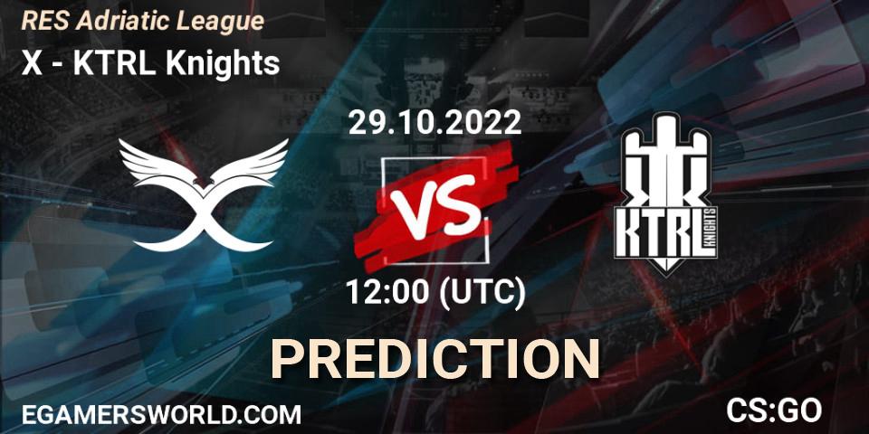 X vs KTRL Knights: Betting TIp, Match Prediction. 29.10.2022 at 12:00. Counter-Strike (CS2), RES Adriatic League