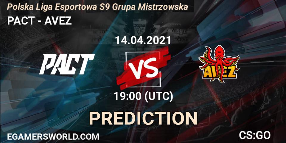 PACT vs AVEZ: Betting TIp, Match Prediction. 14.04.21. CS2 (CS:GO), Polska Liga Esportowa S9 Grupa Mistrzowska