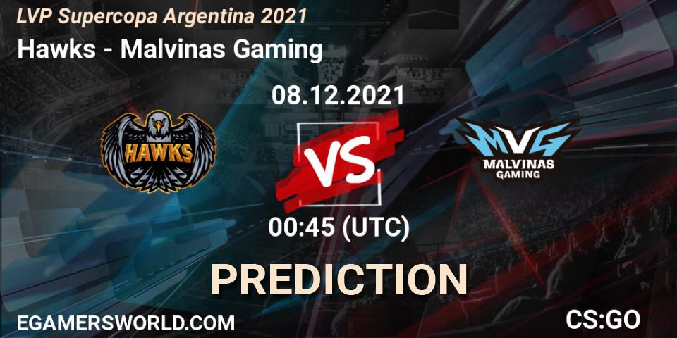Hawks vs Malvinas Gaming: Betting TIp, Match Prediction. 08.12.21. CS2 (CS:GO), LVP Supercopa Argentina 2021