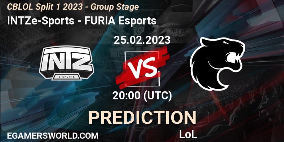 INTZ e-Sports vs FURIA Esports: Betting TIp, Match Prediction. 25.02.23. LoL, CBLOL Split 1 2023 - Group Stage