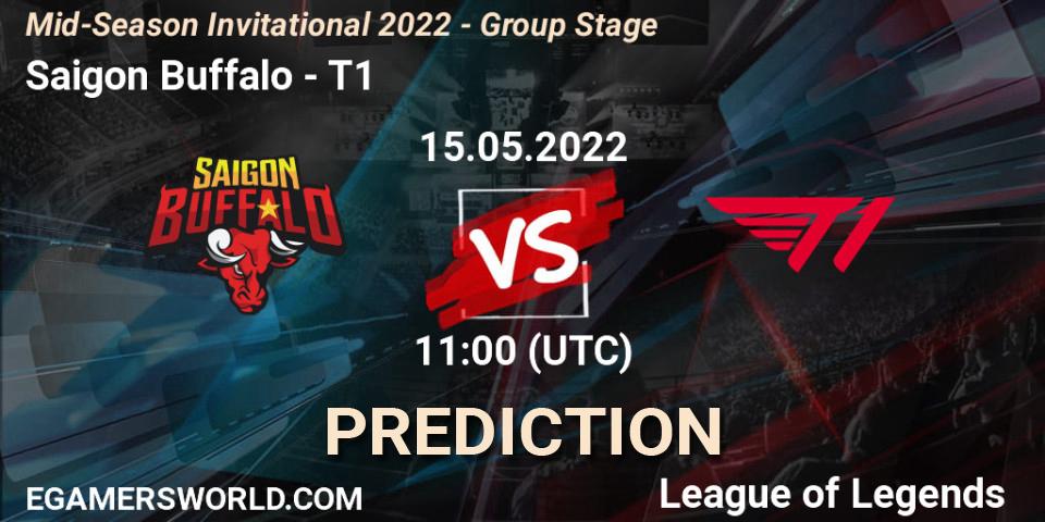Saigon Buffalo vs T1: Betting TIp, Match Prediction. 15.05.22. LoL, Mid-Season Invitational 2022 - Group Stage