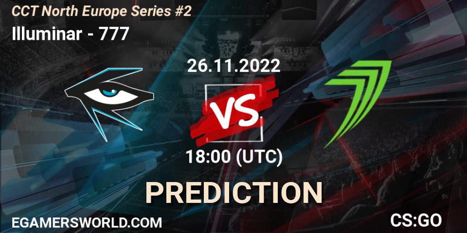 Illuminar vs 777: Betting TIp, Match Prediction. 26.11.22. CS2 (CS:GO), CCT North Europe Series #2