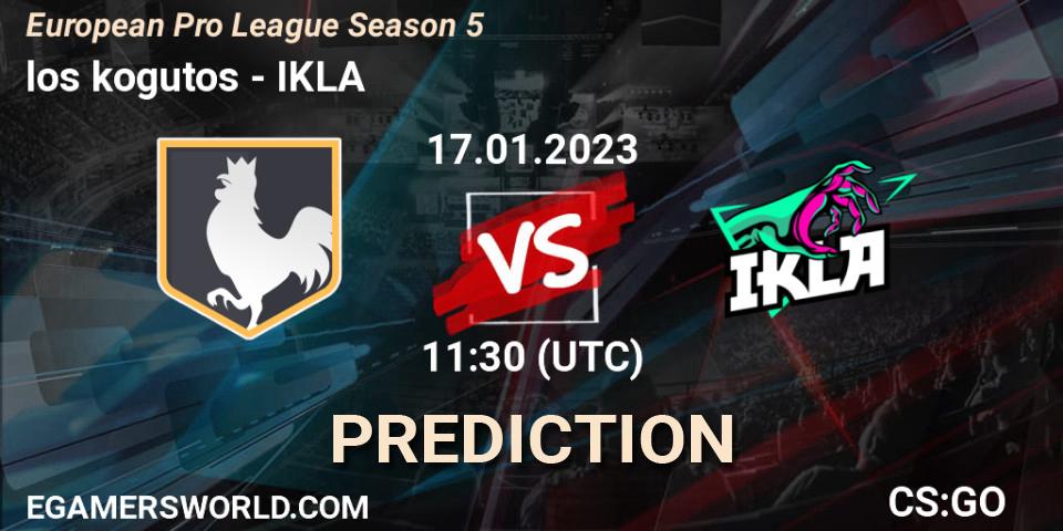 los kogutos vs IKLA: Betting TIp, Match Prediction. 17.01.23. CS2 (CS:GO), European Pro League Season 5