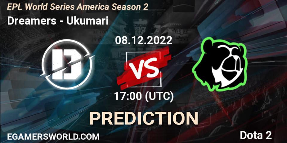 Dreamers vs Ukumari: Betting TIp, Match Prediction. 08.12.22. Dota 2, EPL World Series America Season 2