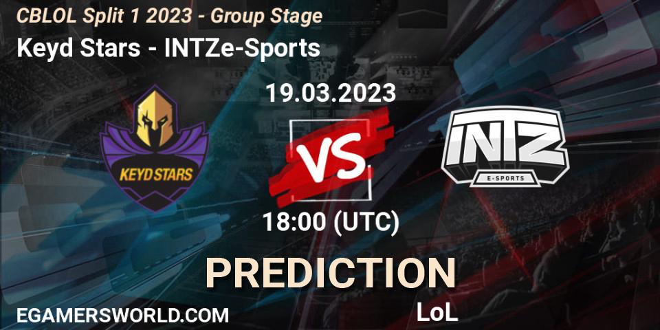 Keyd Stars vs INTZ e-Sports: Betting TIp, Match Prediction. 19.03.23. LoL, CBLOL Split 1 2023 - Group Stage