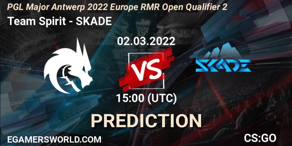 Team Spirit vs SKADE: Betting TIp, Match Prediction. 02.03.22. CS2 (CS:GO), PGL Major Antwerp 2022 Europe RMR Open Qualifier 2