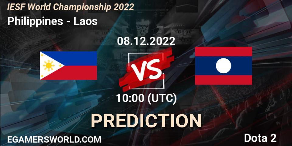 Philippines vs Laos: Betting TIp, Match Prediction. 08.12.22. Dota 2, IESF World Championship 2022 