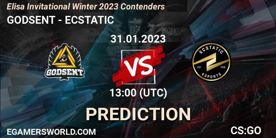 GODSENT vs ECSTATIC: Betting TIp, Match Prediction. 31.01.23. CS2 (CS:GO), Elisa Invitational Winter 2023 Contenders