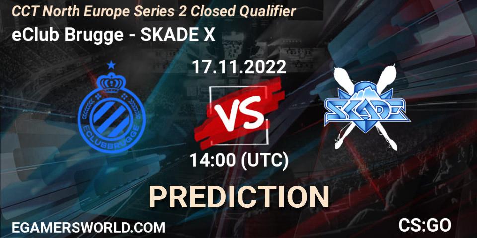 eClub Brugge vs SKADE X: Betting TIp, Match Prediction. 17.11.2022 at 14:35. Counter-Strike (CS2), CCT North Europe Series 2 Closed Qualifier