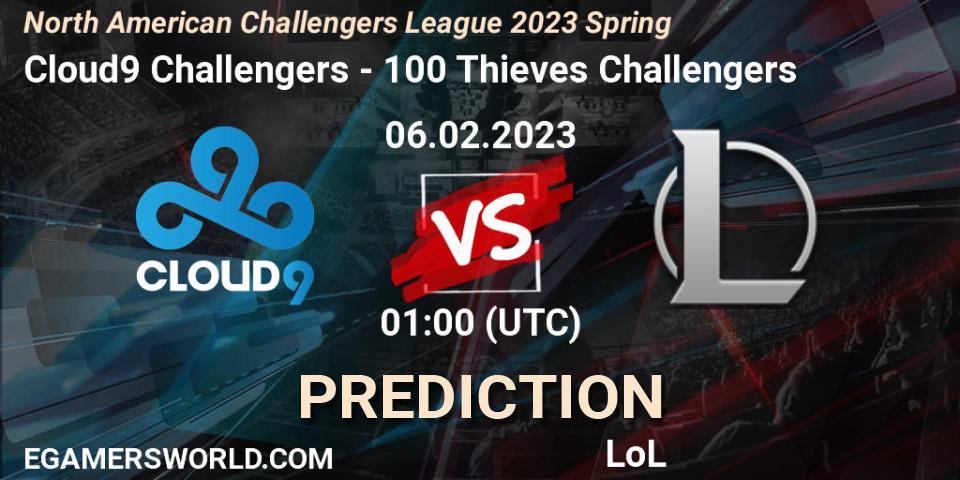 Cloud9 Challengers vs 100 Thieves Challengers: Betting TIp, Match Prediction. 06.02.23. LoL, NACL 2023 Spring - Group Stage