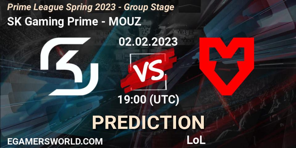 SK Gaming Prime vs MOUZ: Betting TIp, Match Prediction. 02.02.23. LoL, Prime League Spring 2023 - Group Stage