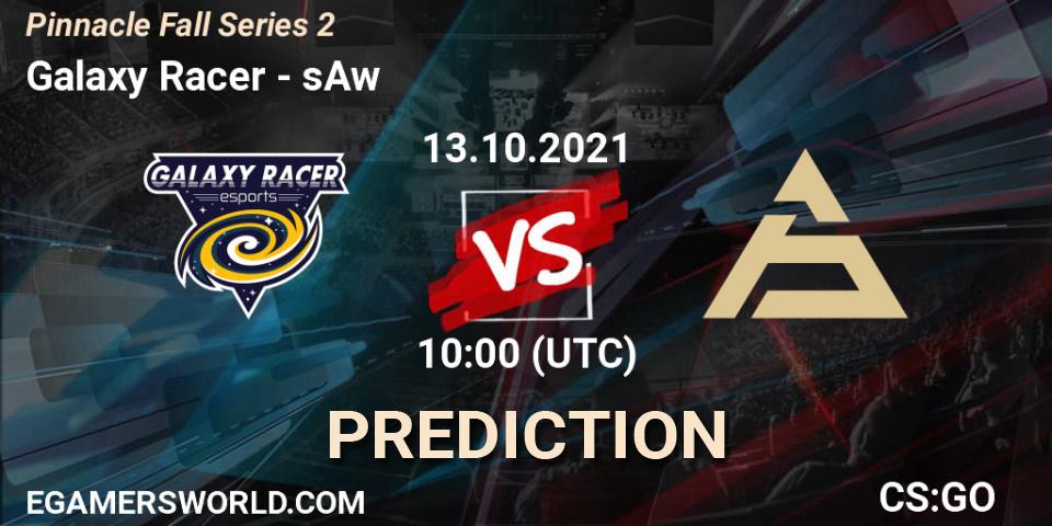 Galaxy Racer vs sAw: Betting TIp, Match Prediction. 13.10.21. CS2 (CS:GO), Pinnacle Fall Series #2