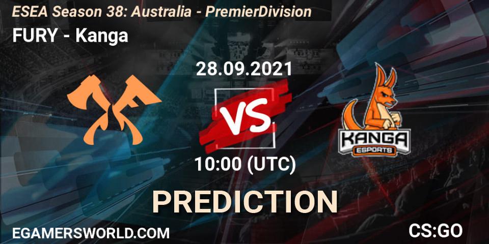 FURY vs Kanga: Betting TIp, Match Prediction. 28.09.21. CS2 (CS:GO), ESEA Season 38: Australia - Premier Division