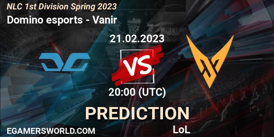 Domino esports vs Vanir: Betting TIp, Match Prediction. 21.02.23. LoL, NLC 1st Division Spring 2023