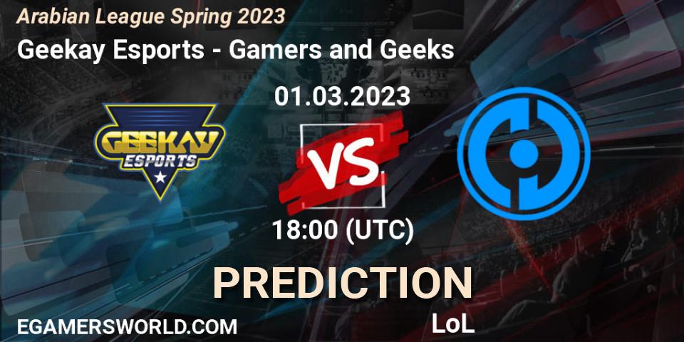 Geekay Esports vs Gamers and Geeks: Betting TIp, Match Prediction. 08.02.23. LoL, Arabian League Spring 2023