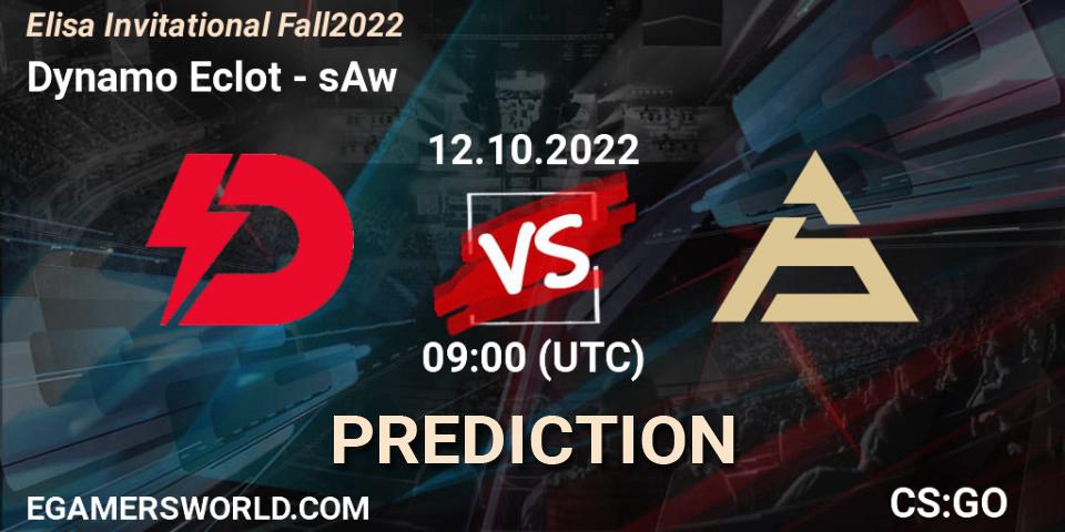 Dynamo Eclot vs sAw: Betting TIp, Match Prediction. 12.10.2022 at 09:00. Counter-Strike (CS2), Elisa Invitational Fall 2022