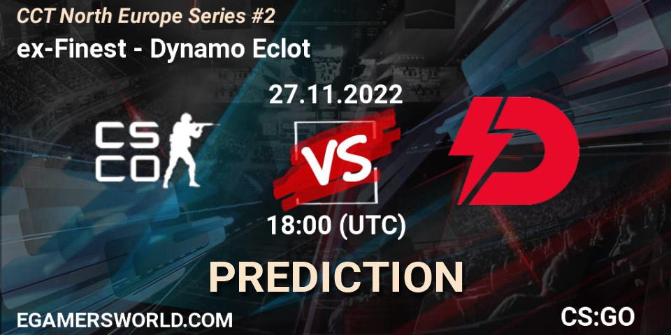 ex-Finest vs Dynamo Eclot: Betting TIp, Match Prediction. 27.11.22. CS2 (CS:GO), CCT North Europe Series #2