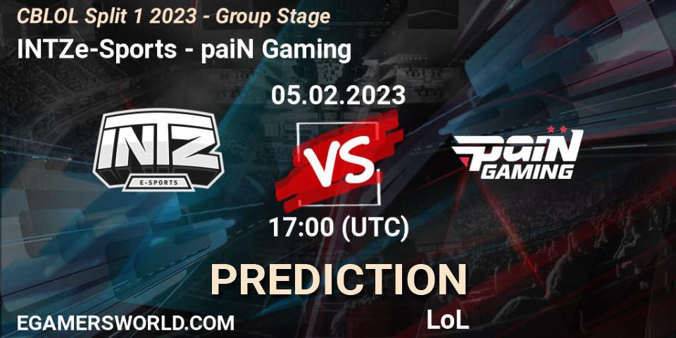 INTZ e-Sports vs paiN Gaming: Betting TIp, Match Prediction. 05.02.23. LoL, CBLOL Split 1 2023 - Group Stage