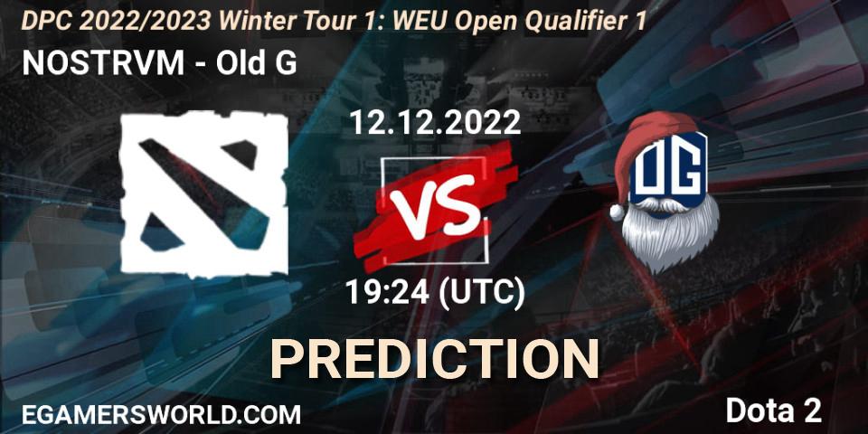 NOSTRVM vs Old G: Betting TIp, Match Prediction. 12.12.22. Dota 2, DPC 2022/2023 Winter Tour 1: WEU Open Qualifier 1