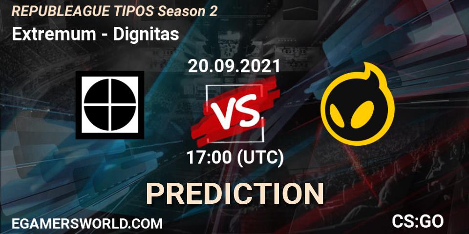 Extremum vs Dignitas: Betting TIp, Match Prediction. 20.09.21. CS2 (CS:GO), REPUBLEAGUE Season 2