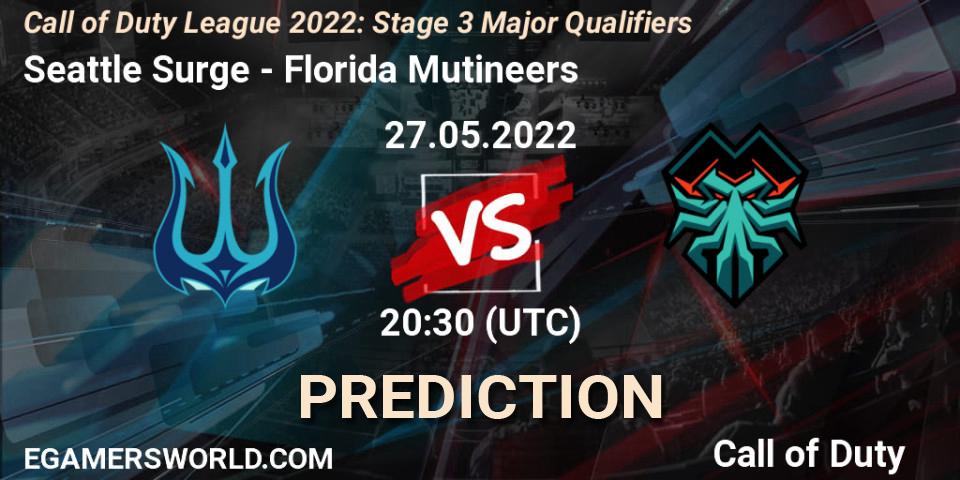 Seattle Surge vs Florida Mutineers: Betting TIp, Match Prediction. 27.05.2022 at 20:30. Call of Duty, Call of Duty League 2022: Stage 3