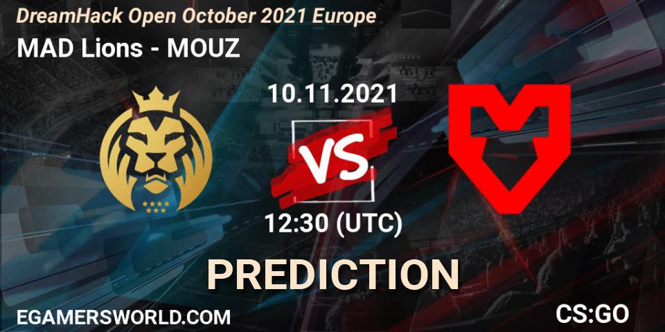 MAD Lions vs MOUZ: Betting TIp, Match Prediction. 10.11.2021 at 12:30. Counter-Strike (CS2), DreamHack Open November 2021