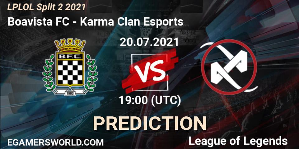 Boavista FC vs Karma Clan Esports: Betting TIp, Match Prediction. 20.07.2021 at 19:00. LoL, LPLOL Split 2 2021