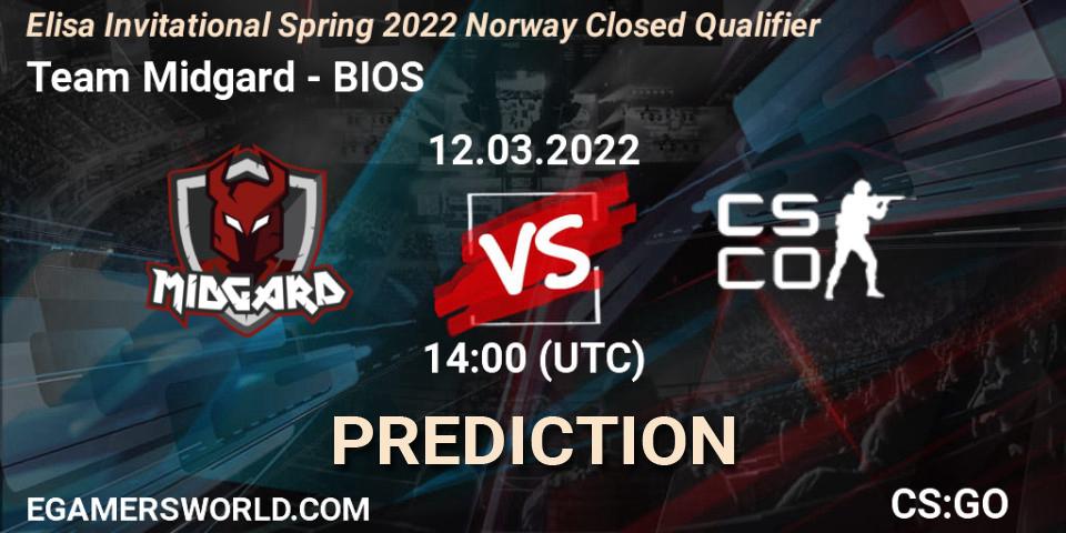 Team Midgard vs BIOS: Betting TIp, Match Prediction. 12.03.2022 at 14:00. Counter-Strike (CS2), Elisa Invitational Spring 2022 Norway Closed Qualifier