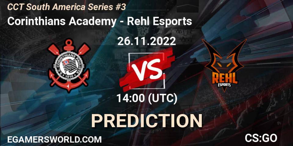 Corinthians Academy vs Rehl Esports: Betting TIp, Match Prediction. 26.11.22. CS2 (CS:GO), CCT South America Series #3