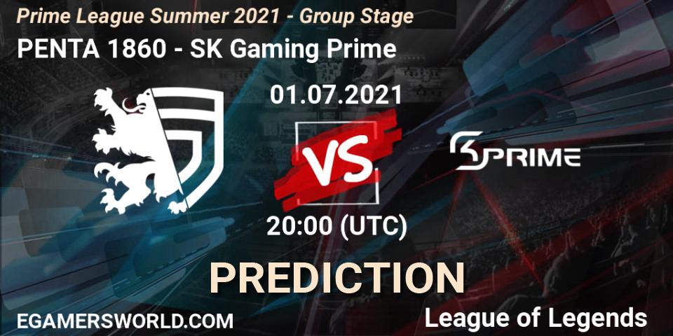 PENTA 1860 vs SK Gaming Prime: Betting TIp, Match Prediction. 01.07.2021 at 20:00. LoL, Prime League Summer 2021 - Group Stage