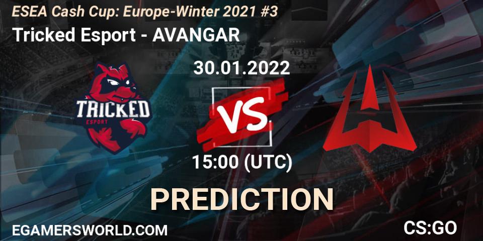 Tricked Esport vs AVANGAR: Betting TIp, Match Prediction. 30.01.22. CS2 (CS:GO), ESEA Cash Cup: Europe - Winter 2021 #3