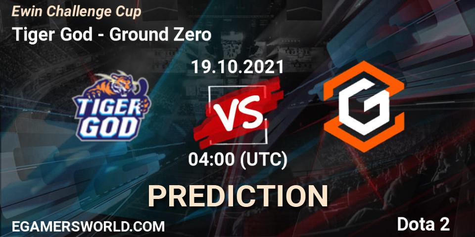Tiger God vs Ground Zero: Betting TIp, Match Prediction. 19.10.21. Dota 2, Ewin Challenge Cup