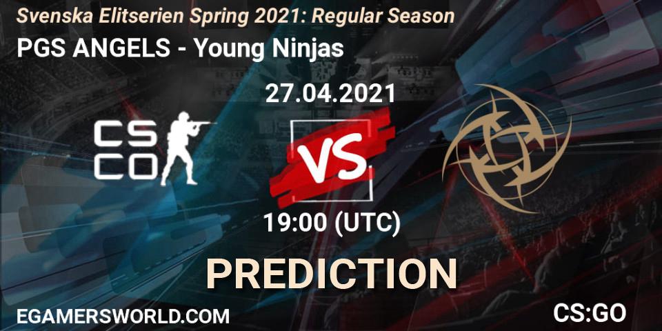 PGS ANGELS vs Young Ninjas: Betting TIp, Match Prediction. 27.04.2021 at 19:00. Counter-Strike (CS2), Svenska Elitserien Spring 2021: Regular Season